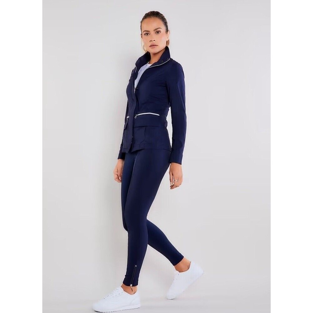 Anatomie S Allie Hybrid Travel Pants Navy Blue Pull On High Rise Skinny Travel